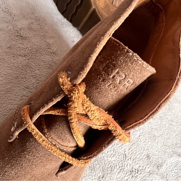 Sperry Top-Sider Stella Prow Lace-Up Wedge Chukka Ankle Boot Suede Leather Taupe - Picture 7 of 17